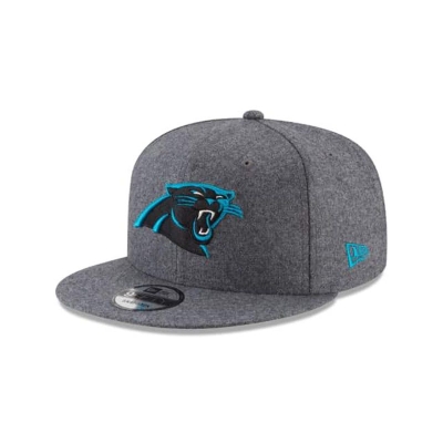 Grey Carolina Panthers Hat - New Era NFL Melton Wool 9FIFTY Snapback Caps USA7904356